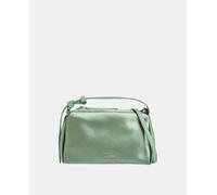 Calvin Klein Bolso de hombro mini de satén en verde. Verde Sin talla