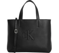 Calvin Klein Bolso Tote Mujer Sculpted Mini con logotipo, Negro (Black), Talla Única