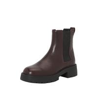 Calvin Klein Botines Chelsea Mujer Chunky de piel, Rojo (Fudge), 38