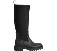Calvin Klein Botas de lluvia altas de neopreno para mujer Yw0yw00838, Negro Ck Negro, 41 EU