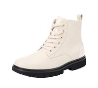 Calvin Klein Botas de Media Caña Mujer Eva Boot Laceup Calzado, Beige (Eggshell), 41 EU