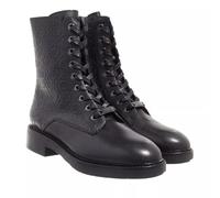 Calvin Klein Botas de Piel Rubber Sole Combat Negro