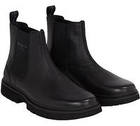 Calvin Klein Botas Eva Mid Chelsea LTH, Bota Media Hombre, Triple Negro, 44 EU