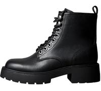 Calvin Klein Botines de media caña Mujer Chunky Lace Up con cremallera, Negro (Ck Black), 41