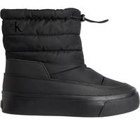 Calvin Klein Botines de media caña Mujer Home Snowboot Nylon Mix con plataforma, Negro (Triple Black), 40