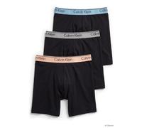 Calvin Klein Boxer Brief 3-pack Black Bodies W/gulf Blue/light Cas Talla: S | Bóxeres Outlet | Hombre | Negro