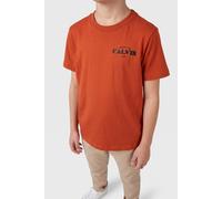 Calvin Klein Boys Calvin Small Chest Logo Tee Orange Balloon Talla: 10 | Camisetas Outlet | Unisex | Naranja