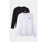 Calvin Klein Boys Chest Monologo Long Sleeve T-shirt Bright White/black Talla: 14 | Camisetas Outlet | Unisex | Blanco
