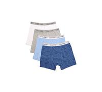 Calvin Klein Boys Underwear 4 Pack Boxer Briefs Value Pack Ropa Interior de Hombres, Azul Gris Blanco Basics, M para Niños