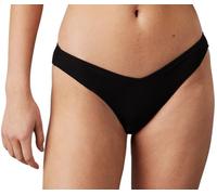 Calvin Klein Braguita de Bikini brasileña Mujer Delta Brazilian Corte Delantero en V, Negro (Pvh Black), M