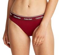 Calvin Klein Braguita de Bikini para Mujer con Logotipo, Rojo (Plum Glaze), L