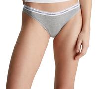 Calvin Klein Tanga Mujer Thong Ropa interior, Gris (Grey Heather), XS