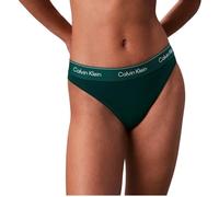 Calvin Klein Braguita Mujer High Leg con Logotipo en la Cintura, Azul (Turf), S
