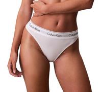 Calvin Klein Braguita Tipo Bikini Mujer High Leg con Logotipo en la Cintura, Blanco (White), S