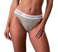 Calvin Klein Braguita Tipo Bikini Mujer High Leg con Logotipo en la Cintura, Gris (Grey Heather), S