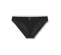 Calvin Klein Braguita Tipo Bikini para Mujer Thong con Encaje, Negro (Black), XL