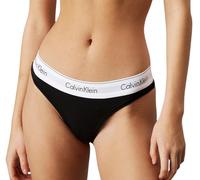Calvin Klein Thong 0000f3786e Tangas, Negro (Black), XS Mujer