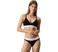 Calvin Klein Mujer Braguita Brasileña Algodón con Stretch, Negro (Black), L