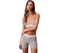 Calvin Klein Braguitas Hipster Mujer Boyshort Boxer Brief con Logotipo en la Cintura, Gris (Grey Heather), M