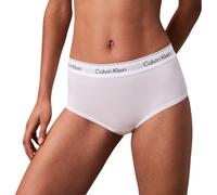 Calvin Klein Braguitas Hipster Mujer Boyshort con Logotipo en la Cintura, Blanco (White), M