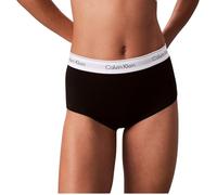 Calvin Klein Braguitas Hipster Mujer Boyshort con Logotipo en la Cintura, Negro (Black), L