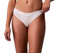Calvin Klein Braguitas tipo bikini Mujer con logotipo en la cintura, Blanco (White), L