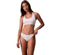 Calvin Klein Braguitas Tipo Bikini Mujer con Logotipo en la Cintura, Blanco (White), M
