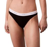 Calvin Klein Braguitas Tipo Bikini Mujer con Logotipo en la Cintura, Negro (Black), L