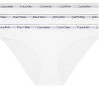 Calvin Klein Braguitas Tipo Bikini Pack de 3 Mujer Algodón elástico, Blanco (White/White/White), L
