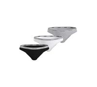 Calvin Klein Braguitas Tipo Bikini Pack de 3 Mujer Algodón elástico, Multicolor (Black/White/Grey Heather), L