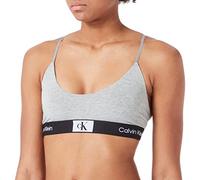 Calvin Klein Bralette Sin Forro, Bralette Mujer, Grey, M