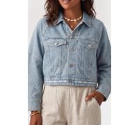 Calvin Klein Branded Boxy Denim Jacket Fresh Water Talla: XL | Chaquetas Vaqueras Outlet | Mujer | Azul