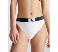 Calvin Klein Brasileña de tiro alto - 1996 Cotton. Blanco 34 (XS)