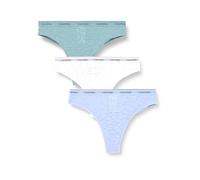Calvin Klein Brasilian 3 PK 000QD5225E - Zapatos brasileños para Mujer, Color Azul (Turquesa Pizarra/fiordo congelado/Blanco), Talla XL, Azul (Turquesa Pizarra/fiordo congelado/Blanco), XL