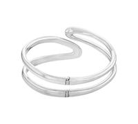 CALVIN KLEIN Brazalete de bisagra de acero inoxidable para mujer - 35000753, Standard, Acero inoxidable