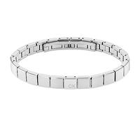 Calvin Klein Brazalete de eslabón para Hombre Colección MINIMALISTIC SQUARES de Acero inoxidable - Disponible en Versión Plateada o Dorada