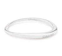 Calvin Klein Pulsera esclava para Mujer, Colección ELONGATED DROPS de Acero inoxidable, Plata (Silver)