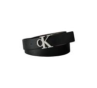 Calvin Klein Buckle Tumbled 35 Belt Black/dark Brown/antique Silver Talla: 105 | Cinturones Outlet | Hombre | Gris
