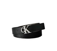 Calvin Klein Buckle Tumbled 35Mm Adj/Rev Lv04D7049G Cinturones, Black (Black/CK Dark Brown/Antique Silver), 125 para Hombre