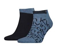 Calvin Klein Calcetines para hombre AOP (2 unidades), Mid Denim, 39-42