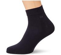 Calvin Klein Calvin Klein Casual Flat Knit Cotton Men's Quarter Socks 2 pack, Cuarto de los hombres, Navy, 39/42