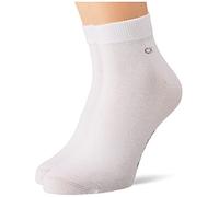 Calvin Klein Calvin Klein Casual Flat Knit Cotton Men's Quarter Socks 2 pack, Cuarto de los hombres, White, 43/46