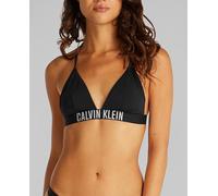 Calvin Klein Calvin Klein - Sujetador de bikini de triángulo con logo en la cinturilla. Negro