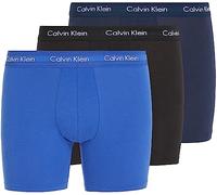 Calvin Klein Calzoncillos bóxer Hombre Pack de 3 Briefs Boxer Brief elásticos, Multicolor (Black/Blueshadow/Cobaltwater Dtm Wb), XL