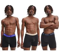 Calvin Klein Calzoncillos bóxer Hombre Pack de 3 Briefs Boxer Brief elásticos, Negro (B-Shoreline/ Clem/ Travertine Wb), S