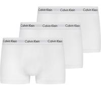 Calvin Klein Calzoncillos bóxer Hombre Pack de 3 Low Rise Trunks Ropa Interior, Blanco (White), S