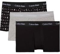 Calvin Klein Calzoncillos bóxer Hombre Pack de 3 Low Rise Trunks Ropa Interior, Multicolor (Black/Grey Heather/Subdued Logo), S