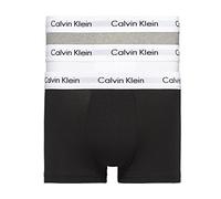 Calvin Klein Calzoncillos bóxer Hombre Pack de 3 Low Rise Trunks Ropa Interior, Multicolor (Black/White/Grey Heather), XL