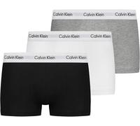 Calvin Klein Calzoncillos bóxer Hombre Pack de 3 Low Rise Trunks Ropa Interior, Multicolor (Black/White/Grey Heather), L