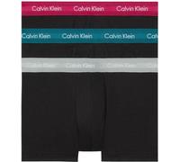 Calvin Klein Calzoncillos bóxer Hombre Pack de 3 Low Rise Trunks Ropa interior, Negro (B- Gry Htr, Chesapeake Bay, Jwl Wbs), S